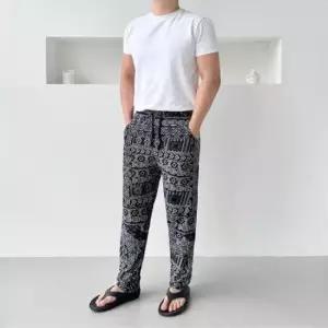 [JED] 냉감 데일리 일자바지 9부 지퍼포켓 시원한 남성 슬랙스 팬츠 밴딩 통기성