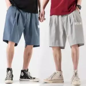 [JED] 캐주얼 여름 데일리 밴딩 면바지 숏팬츠 남성 카고 반바지 팬츠 남자