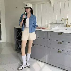 [옷자락]여성 일상 기본 편안한 면 반바지_P419873714