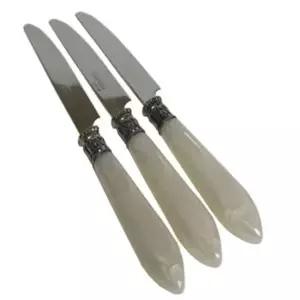 [하프클럽/브이와이]디너 나이프 양식기 아이보리 잼 버터 빵칼 3개