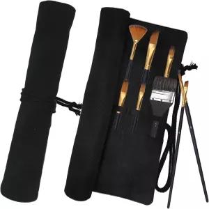 재미있는 라이브 페인트 브러시 홀더 아트 용품 아티스트 및 보관 정리함 롤업 케이스 백 아크릴 오일