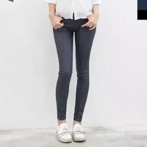 [오노마] ONM COO 1513 여자코팅스키니청바지 슬림핏 진 밴딩팬츠