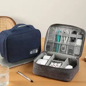 [CU] 케이블 파우치 보조배터리 충전기 여행용 외장하드 USB 이어폰 멀티 다용도 방수 수납 정리 보조 가방