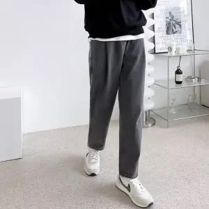 [오노마] ONM 남자핀턱오버핏배기청바지_그레이 데일리 패션 웨어