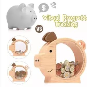 인테리어 돼지 저금통 지폐 동전 금고 보관함