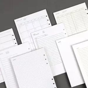 A5 6공 리필속지 40매 3P 다이어리 리필지 용지 노트