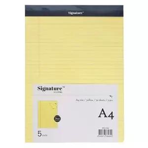 뜯어쓰는 노트패드 A4 노랑 50매 5개 1세트 메모장