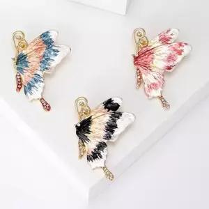 여성 셔츠 나비 브로치 옷핀 숄 코트 정장 액세서리 장식소품