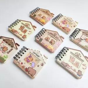 (별별창고) 카피바라 미니 수첩 스프링 미니수첩