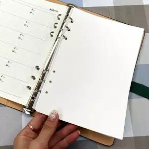 A5 다이어리 6공 리필속지 도트 추가 속지