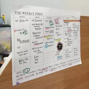 위클리 주간 플래너 떡메모지 메모장