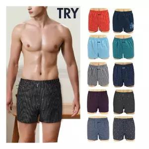 [트라이]내맘대로) 나노실버 코튼 남성 트렁크 사각팬티 1종