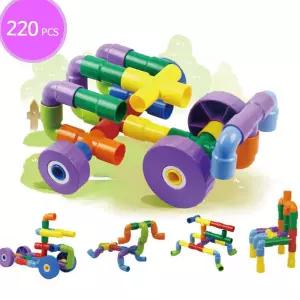 장난감 블록 쌓기 파이프 조립 완구 어린이집 교구