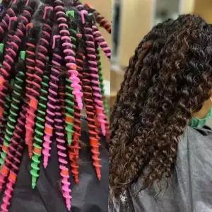 헤어 셀프 히피펌 롯드 파마 스타일링 도구