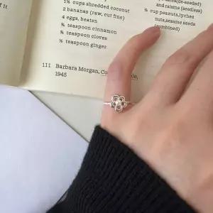 [디작소]여성 실버 925 플라워 진주 오픈링 반지 (34444628)