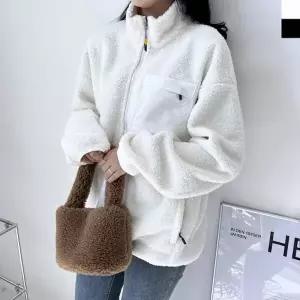 KTT 2125W 여자레트로 양털후리스 뽀글이 집업자켓