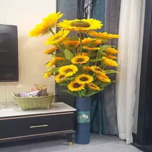 해바라기 조화 대형 꽃 소삼두 성묘 다발 축하