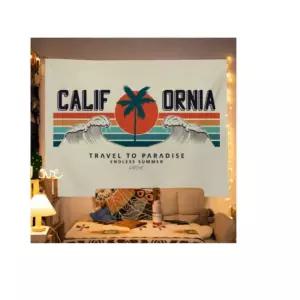 캘리포니아 패브릭 포스터 가림막 커튼 가리개 커텐 바란스 가림천 천포스터