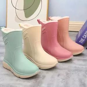 여성 숏 레인부츠 장화 워터컴포트