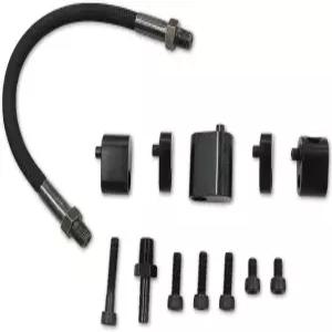 Gxencks 블랙 프로 슈트 LS 냉각수/증기 포트 모든 GM 시리즈 엔진 스로틀 바디 바이패스 호스 키트용