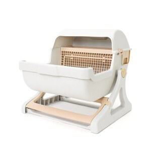 반폐쇄 쓰레기 대야 베 색 초대형 집사 세척 동반 상자 미끄럼 단순함 완전 특수 물튀김