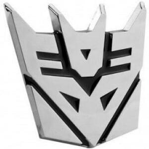 변신하는 오토 로봇 디셉티콘 엠블럼 - [크롬][키 2 1/2인치]