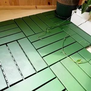 조립식 바닥발판마루 데크타일 베란다타일 일자형 9개