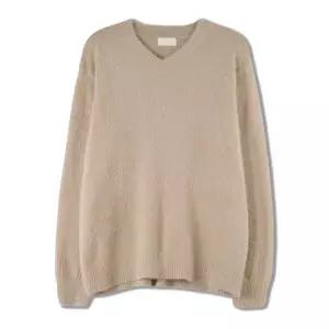 남자 소프트 앙고라 스판 브이넥 긴팔 니트 SG-KN-Q029-베이지