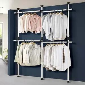 [생활] 웨딩샵행거 4004호4단 철제옷걸이 디자인옷걸이 클래식 락에이스