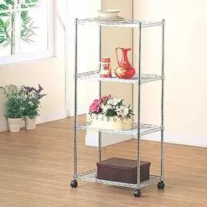 [생활] 사무실수납장 가로75cm4단 선반 부식방지철제랙 심플 가정