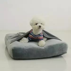 [반려] 강아지 사르르 홈방석 그레이 1P 침대 이불 하우스