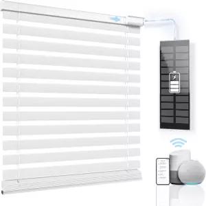 원격 제어가 가능한 전동 블라인드 Google Alexa와 호환되는 Solar 기반 무선 자동 윈도우 조명