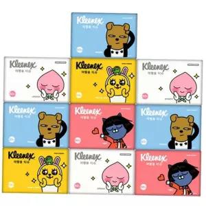50매 크리넥스 여행용티슈 휴대용 화장지 x 10팩