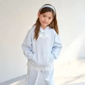 [롯데백화점]로엠걸즈 레이스 리본스트링 후드티셔츠 RGSM2613P