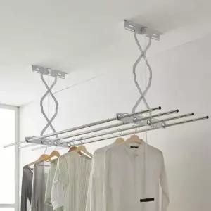 [JED] 아파트 베란다 천장 슬라이드 2단 건조대 빨래건조대