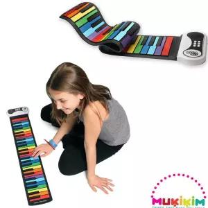 휴대용 뮤키킴 무지개 롤 피아노