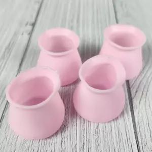 의자 소음방지 식탁의자 양말 발커버 핑크 4P