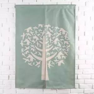 [에이치플러스몰](민트트리) 주방창커튼 반커튼 가림막 간이커튼 가림천 공간분리