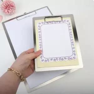 15x19 메탈 클립보드 메뉴판 결재판 세로 서류받침대