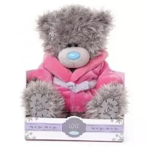 핑크 미투유 드레싱 가운 플러시 베어22cm 곰인형