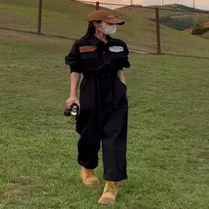 여성 작업복 긴팔 엔지니어 정비복 점프수트