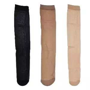 [에이치플러스몰](12매) 무릎스타킹 종아리스타팅 살색스타킹 검정스타킹