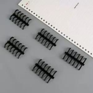 바인더 루즈링 셀프 제본 스프링 6공 블랙