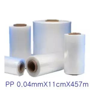 PP 비닐원단 0.04mmX11cmX457m 1롤 PE비닐 마끼비닐 폴리비닐