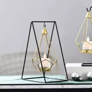 [에이치플러스몰]삼각스탠드 캔들 감성 양초 받침대 소품 티라이트홀더 캔들받침