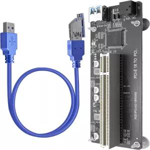 오디오 인터페이스 비디오 캡처 카드 산업용 장치 기존 PCI 카드용 듀얼/싱글 슬롯 컨버터와 호환되는 USB