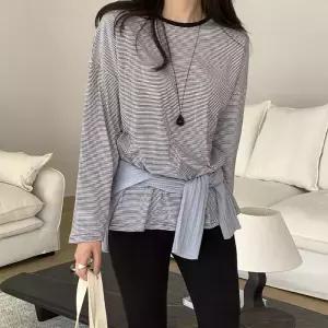 [코코블랑] 어나더 스트라이프 루즈핏 티셔츠