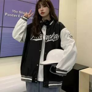 야구점퍼 남녀공용 항공점퍼 야구잠바 오버핏 커플룩