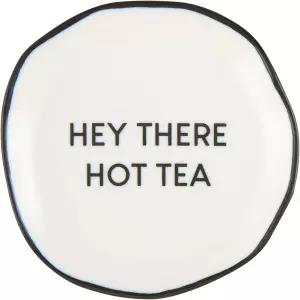 산타 바바라 디자인 스튜디오 SIPS 드링크웨어 세라믹 티백 휴식 직경 3.5인치 헤이 There Hot Tea