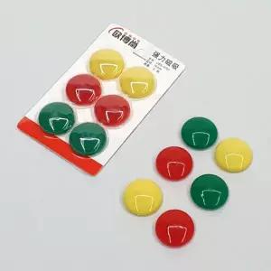 원형 컬러 동전자석 3cm 6P